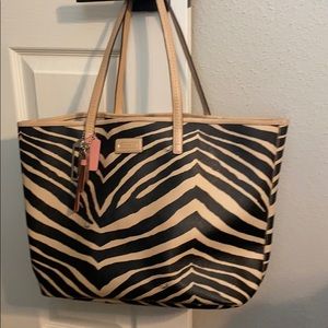 Coach Zebra Print tote